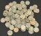 (100) Silver Wartime Nickels --- 1942-1945