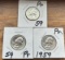 (3) 1959 Proof Washington Silver Quarters