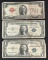 1928 $2 Red Seal Note & (2) 1935 $1 Silver Certificates