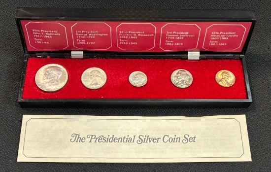 1964 United States "Presidential Silver Coin Set" - Uncirculated Coins