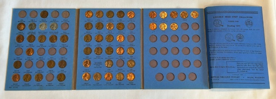 Whitman Lincoln Cent Album -- With 52 Coins Inside
