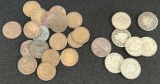 (18) Indian Head Cents & (9) Liberty 