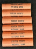 (6) Orginal Bank Wrapped Rolls of BU 1961 Lincoln Memorial Cents