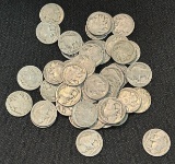 Lot of (47) Buffalo Nickels - Worn Dates