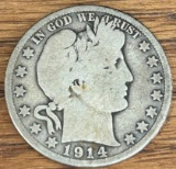 1914 Barber Half Dollar - Key Date!