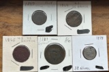 (5) United States Type Coins