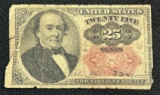 1874 United States 25 Cent Fractional Currency Note
