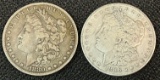 1880-O & 1886-O Morgan Silver Dollars