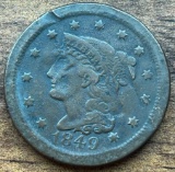 1849 United States Braided Hair Large Cent