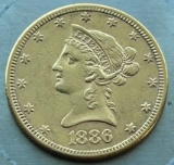 1886-S $10 Liberty Head Gold Eagle