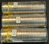 (3) BU Rolls of 1968-D Jefferson Nickels