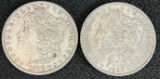 (2) 1896 Morgan Silver Dollars