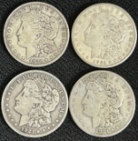 (4) 1921-S Morgan Silver Dollars