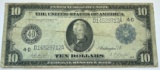 1914 United States $10 Federal Reserve Note