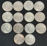 (14) Eisenhower $1 Coins
