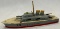 KEYSTONE B-15 U.S. WOODEN BATTLESHIP - 16 INCHES IN OVERALL LENGTH