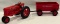 1/16 FARMALL TRACTOR & FLARE BOX WAGON -- HARD PLASTIC - PRODUCT MINITURE CO.