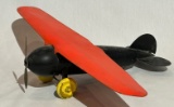 LOCKHEED VEGA PRESSED STEEL AIRPLANE - 18 INCH WINGSPAN