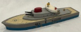 KEYSTONE SEA-RAIDER WOODEN BATTLE SHIP - 14 INCHES LONG