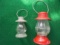 (2) SMALL CANDY CONTAINER LANTERNS