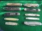 (10) OLD POCKET KNIVES FOR ONE LOT-SOME WITH DAMAGE