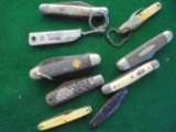 (9) OLD POCKET KNIVES-SOME WITH DAMAGE-ALL ONE LOT