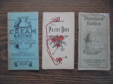 (3) SMALL BOOKLETS-TWO ARE ADVERTISING-ONE BATH AND ONE DAIRY