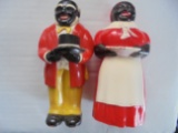 OLD HARD PLASTIC UNCLE MOSE AND AUNT JEMIMA SHAKE