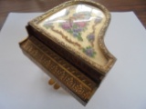 OLD & FANCY MUSIC BOX THAT LOOKS LIKE PIANO-MADE IN AUSTRIA