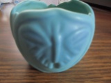 OLD VAN BRIGGLE VASE WITH 