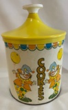 VINTAGE METAL COOKIE JAR