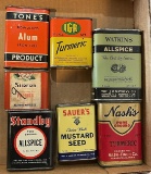 COLLECTION OF SPICE TINS