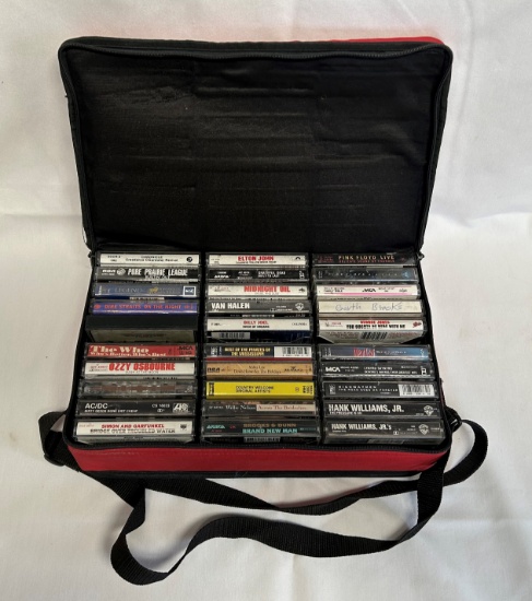 Cassette Tapes in Carry Case
