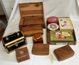 Misc. Wooden Jewelry Boxes & More