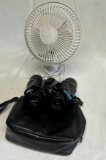 Binoculars & Fan