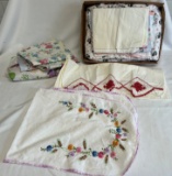 Vintage Handi-Work Pieces & Pillow Cases