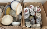 Two Large Boxes of Misc. Glassware