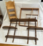 (3) Wooden Knick-Knack Shelves