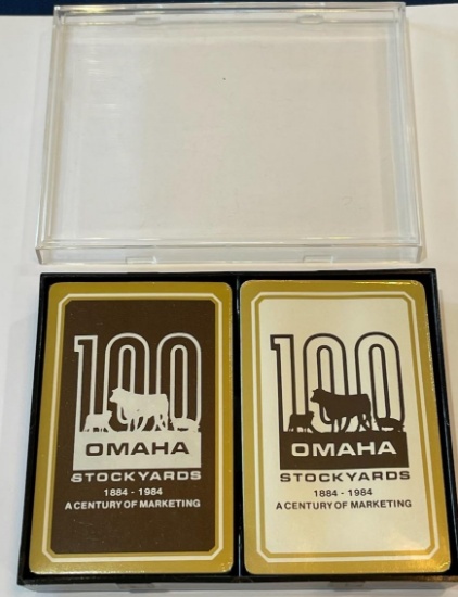 OMAHA STOCKYARDS - CENTURY OF MARKETING 1884-1994 - PLAYING CARDS