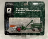 OLILVER 88 TRACTOR WITH MOUNTED PICKER & WAGON