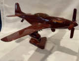 WOODEN P-51 AIRPLANE - ** NO SHIPPING**