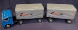 TRANSCON LINES - SCALE MODEL TRACTOR/TRAILER & DOLLY TRAILER