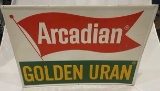 ARCADIAN - GOLDEN URAN - METAL ADVERTISING SIGN