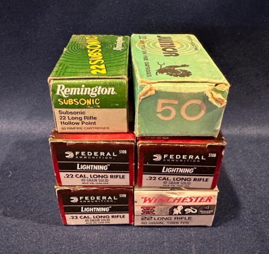 (6) Boxes of .22LR