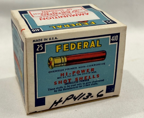 Federal Hi-Power Shot Shells .410 - 3 Inch - "Sold to Employees Only"