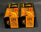 (2) Boxes of Browning BPR 17 MHR