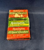 (3) Boxes of .22 Short