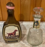 BEAM'S CHOICE DOG DECANTER & CANADIAN SUPREME DECANTER