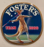 FOSTER'S TEAM 2000 METAL ADVERTISING SIGN