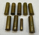 (9) Brass Shotgun Cartridges